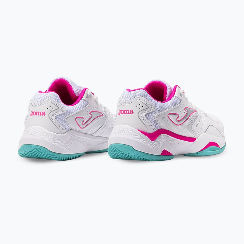 Детски тенис обувки Joma Master JR 1000 C white/fuchsia 3