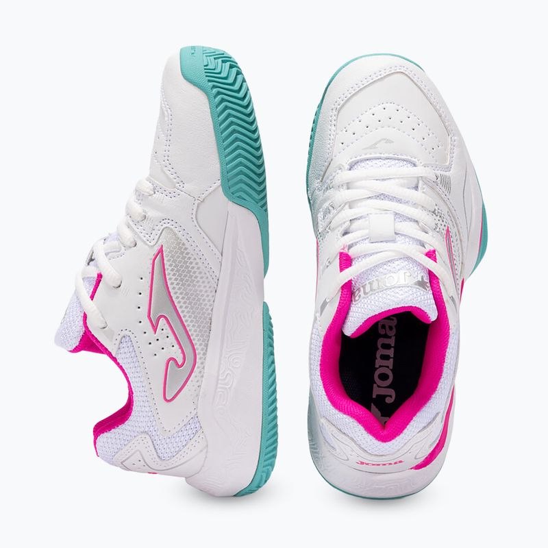 Детски тенис обувки Joma Master JR 1000 C white/fuchsia 4