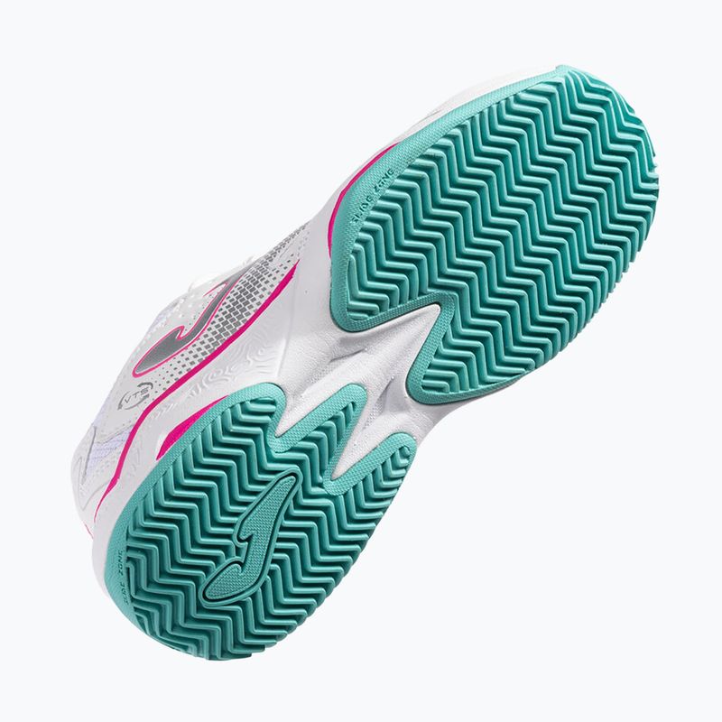 Детски тенис обувки Joma Master JR 1000 C white/fuchsia 5