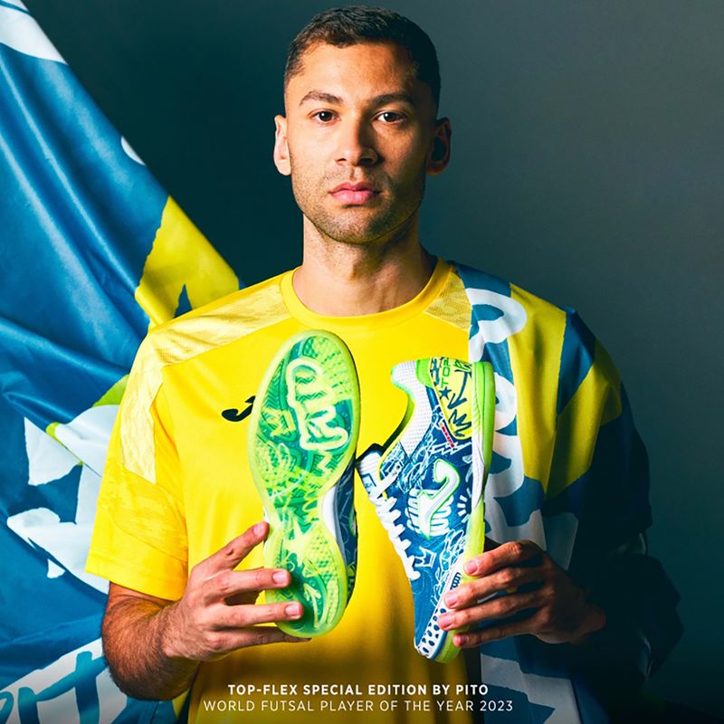 Мъжки футболни обувки Joma Top Flex IN royal blue/pito 8