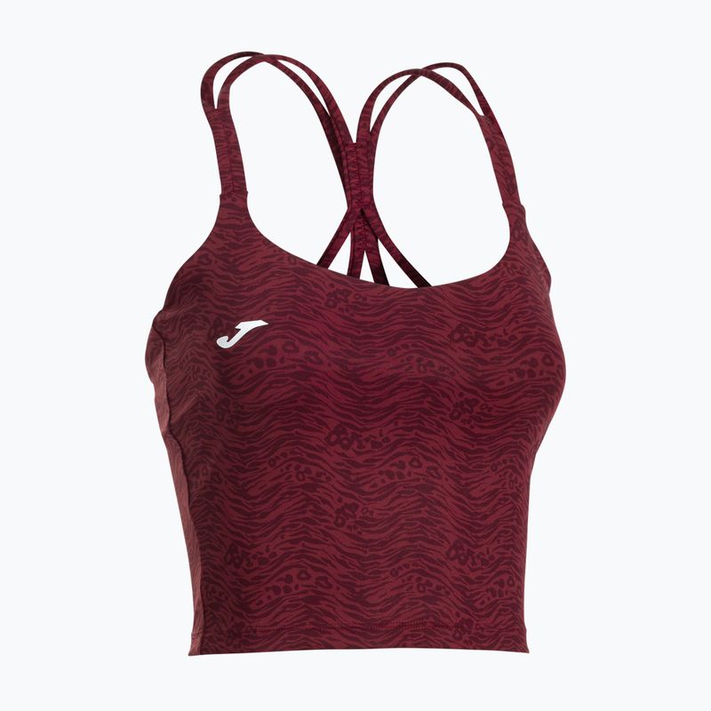 Дамска тениска за тенис Joma Challenge Top W burgundy 3