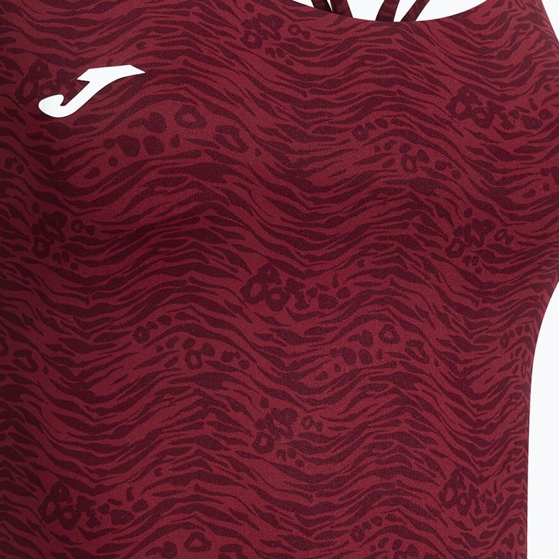 Дамска тениска за тенис Joma Challenge Top W burgundy 5
