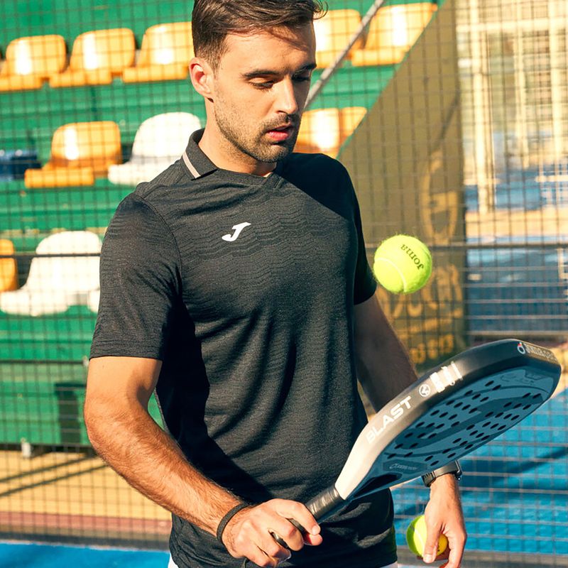 Мъжка поло тениска за тенис Joma Torneo Polo black 4