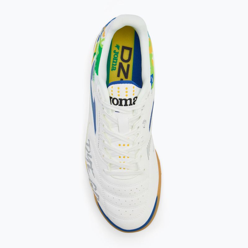 Мъжки футболни обувки Joma DZ-7 IN white/royal blue 5