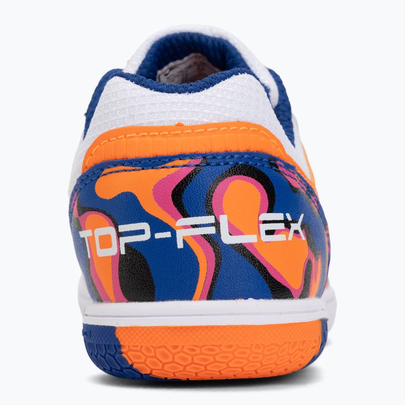 Детски футболни обувки Joma Top Flex Jr IN white-orange 6