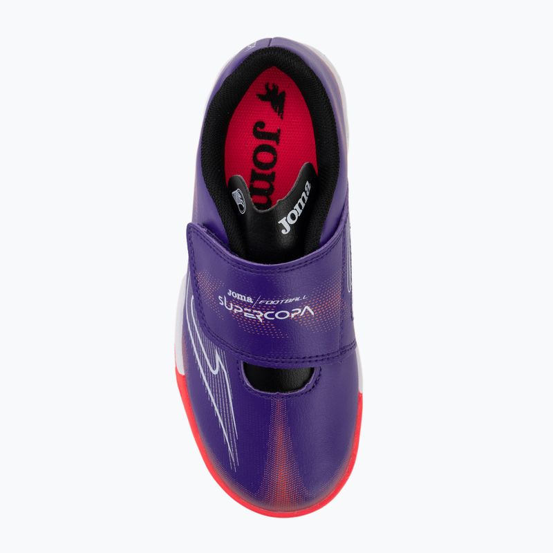 Детски футболни обувки Joma Supercopa Jr IN purple 5