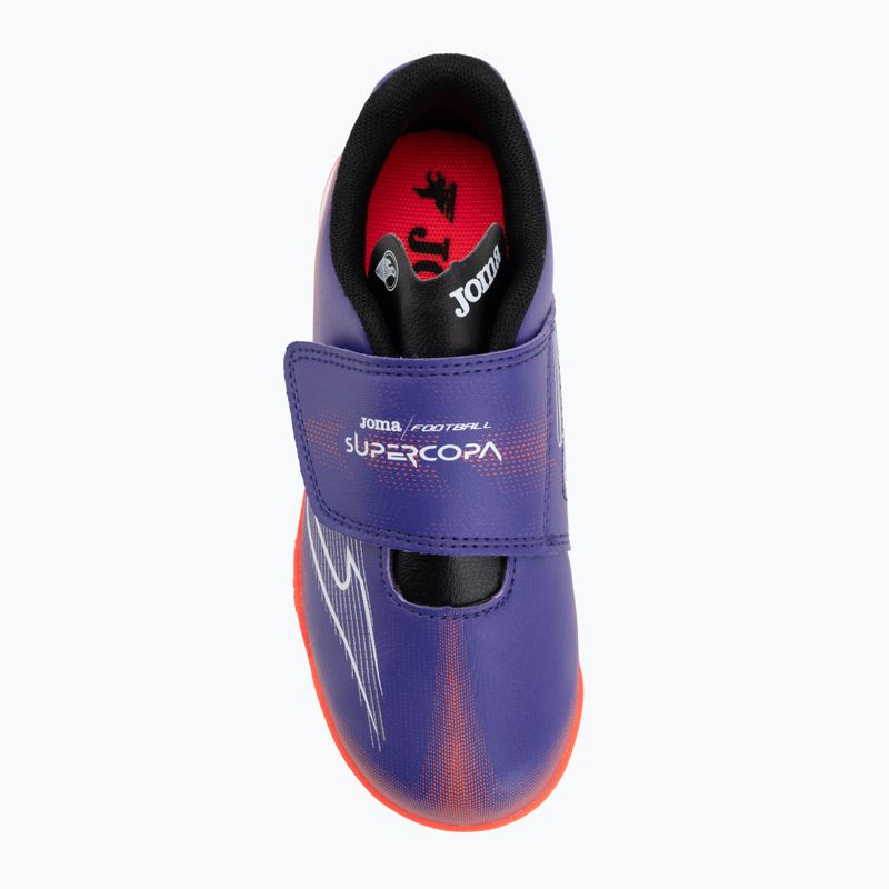 Детски футболни обувки Joma Supercopa Jr TF purple 5