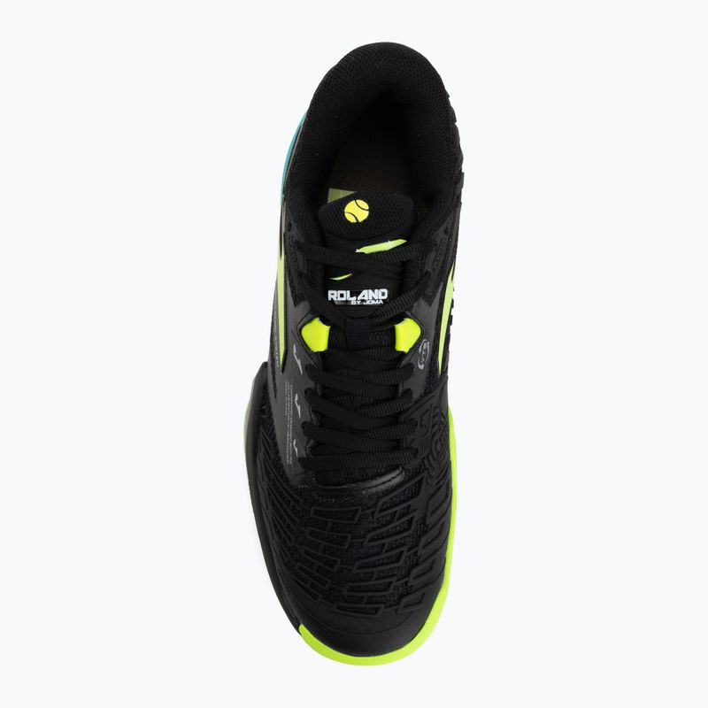 Мъжки тенис обувки Joma Roland C black/fluor yellow 5