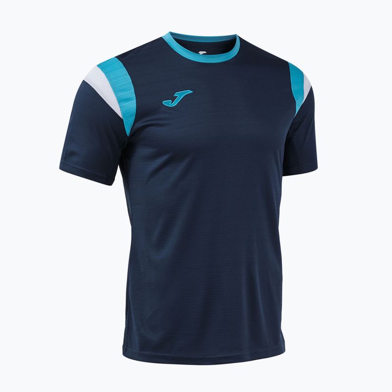 Мъжка тениска за тенис Joma Terra dark navy/turquoise fluor 3
