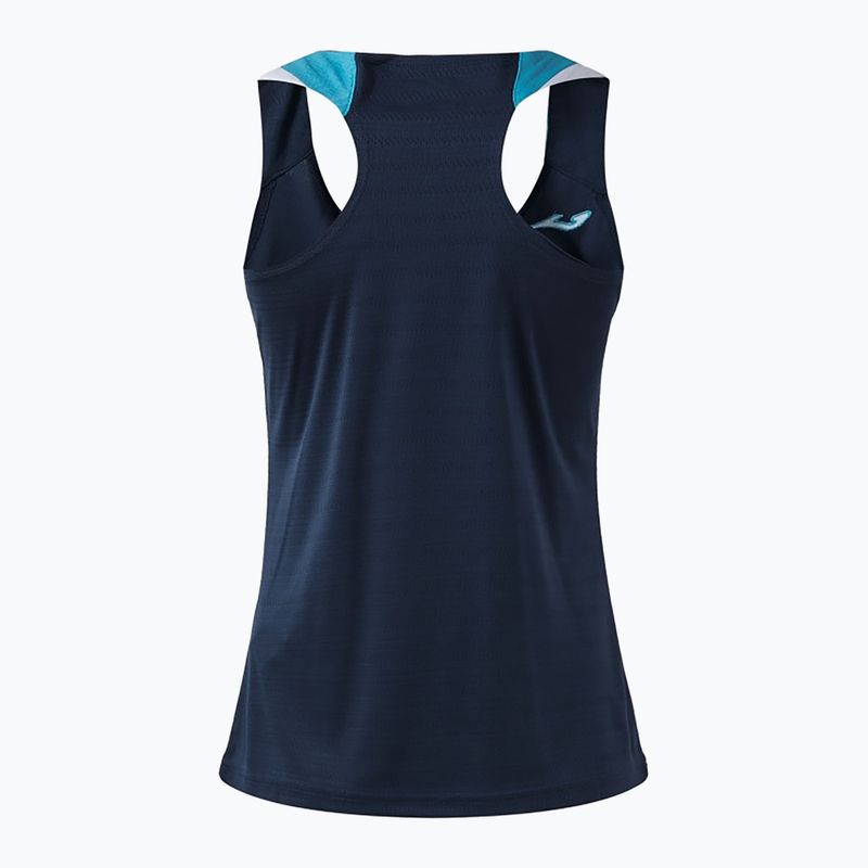 Дамска тениска/фланелка за тенис Joma Terra Tank Top dark navy/turquoise fluor 2