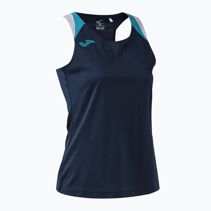 Дамска тениска/фланелка за тенис Joma Terra Tank Top dark navy/turquoise fluor 3
