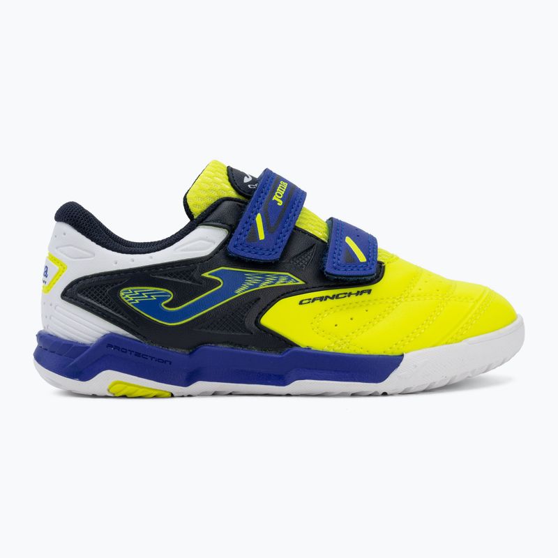 Детски футболни обувки Joma Cancha Jr IN fluor yellow 2