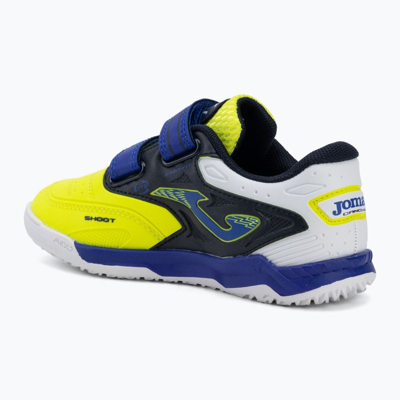 Детски футболни обувки Joma Cancha Jr IN fluor yellow 3