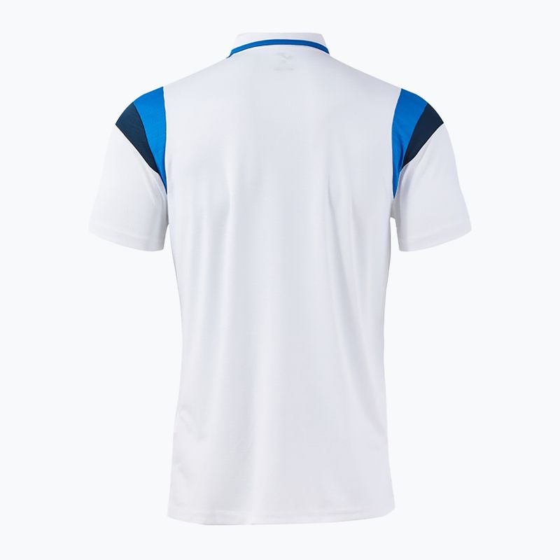 Мъжка тениска/фланелка за тенис Joma Terra Polo white/royal 2
