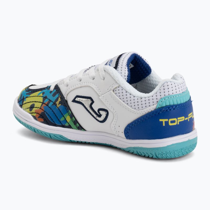 Детски футболни обувки Joma Top Flex Jr IN white 3
