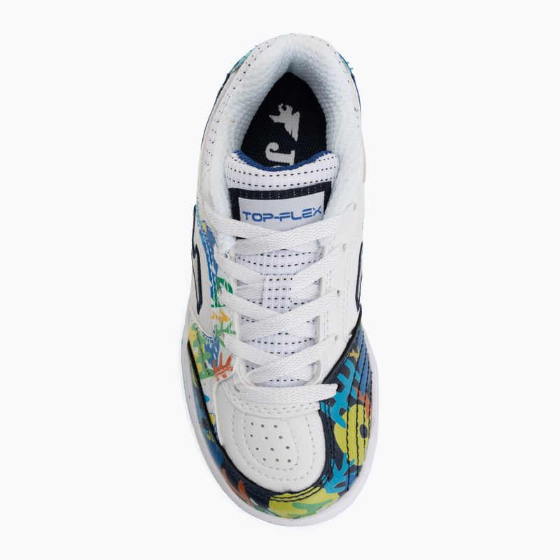 Детски футболни обувки Joma Top Flex Jr IN white 5
