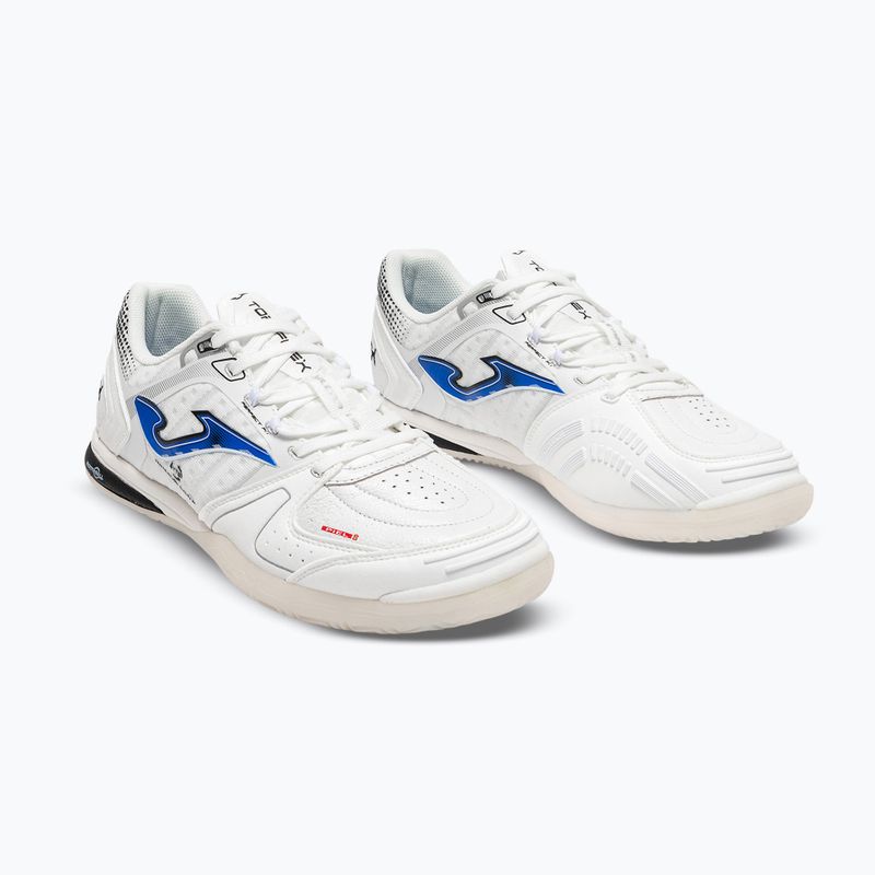 Мъжки футболни обувки Joma Top Flex Ultralight Indoor white/royal blue 2