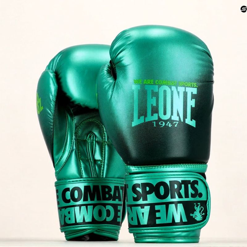 Leone Шарени зелени боксови ръкавици GN328 9