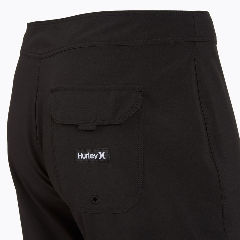 Hurley Block Party 18" черни мъжки къси панталони за плуване 4