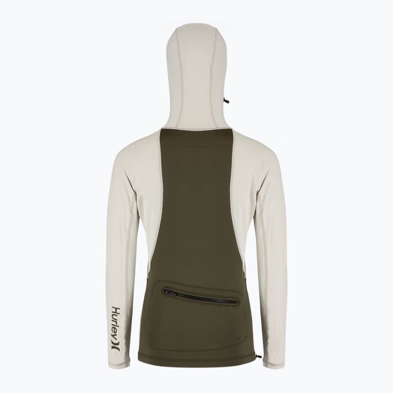 Мъжки Hurley Coast Guard Surf Top с качулка за плуване с дълъг ръкав 2
