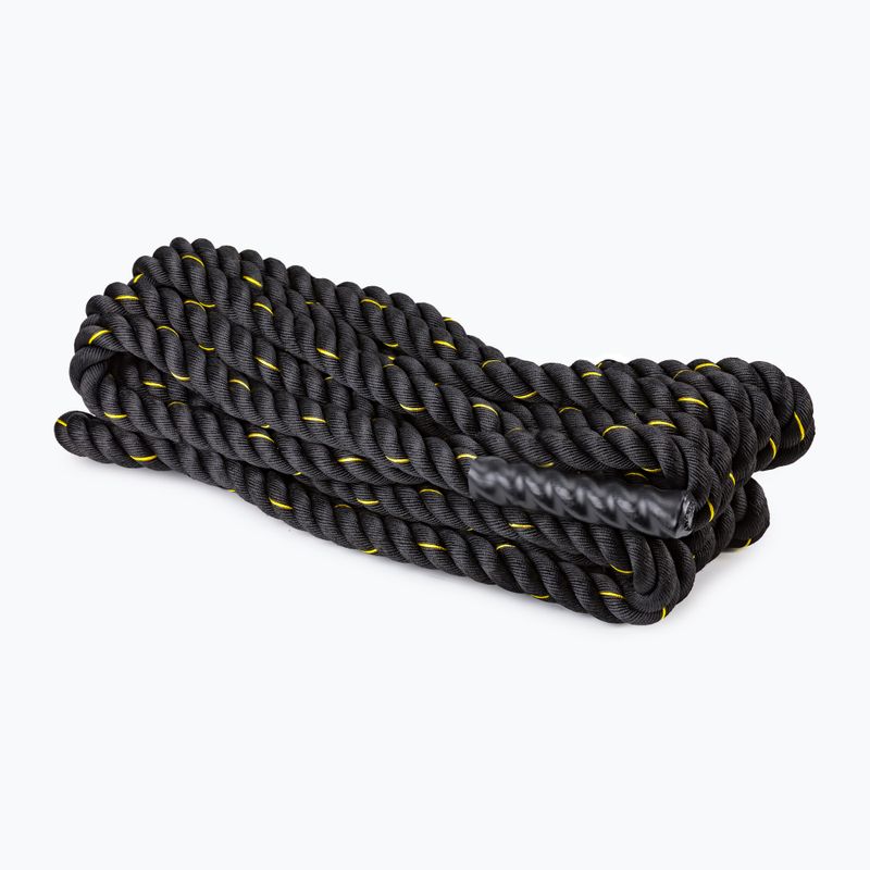 Тренировъчно въже TRX 3,8 cm x 15,24 m черно EXROPE-50