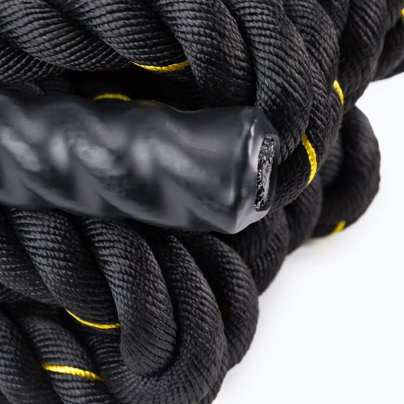 Тренировъчно въже TRX 3,8 cm x 15,24 m черно EXROPE-50 3