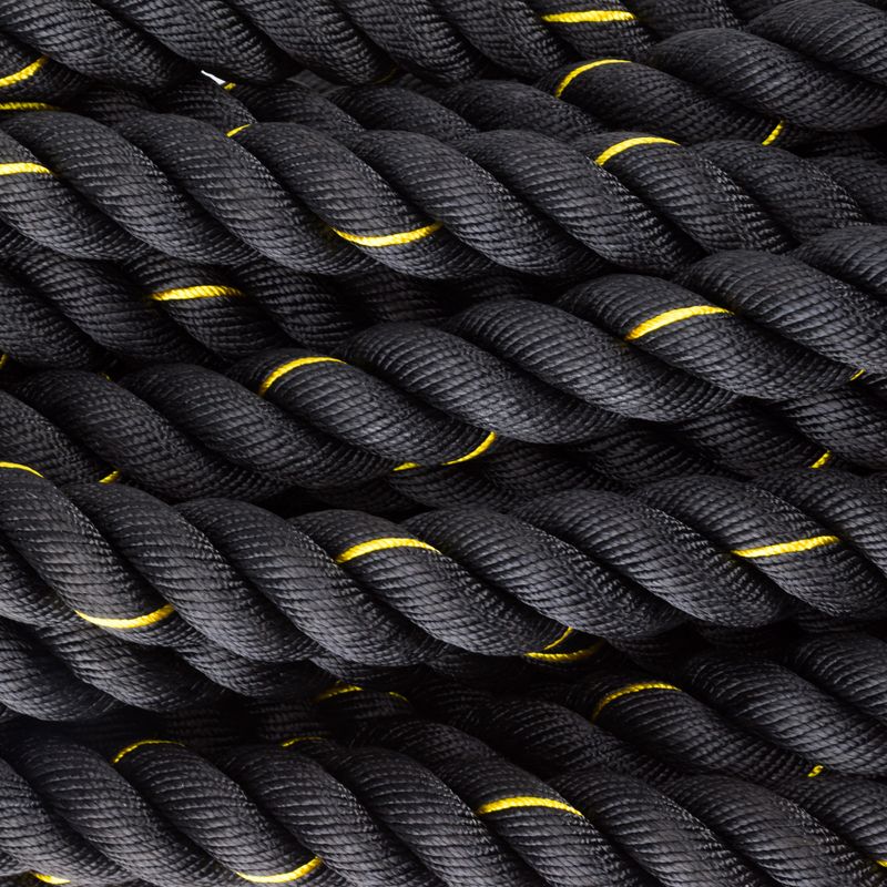 Тренировъчно въже TRX 3,8 cm x 15,24 m черно EXROPE-50 4
