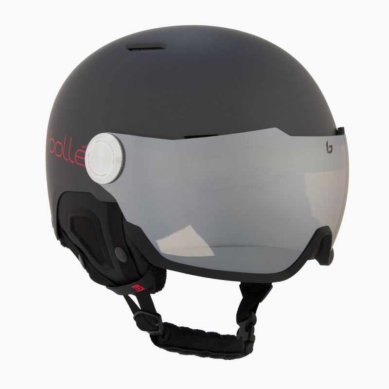Ски каска Bollé Might Visor titanium red matte/brown gun