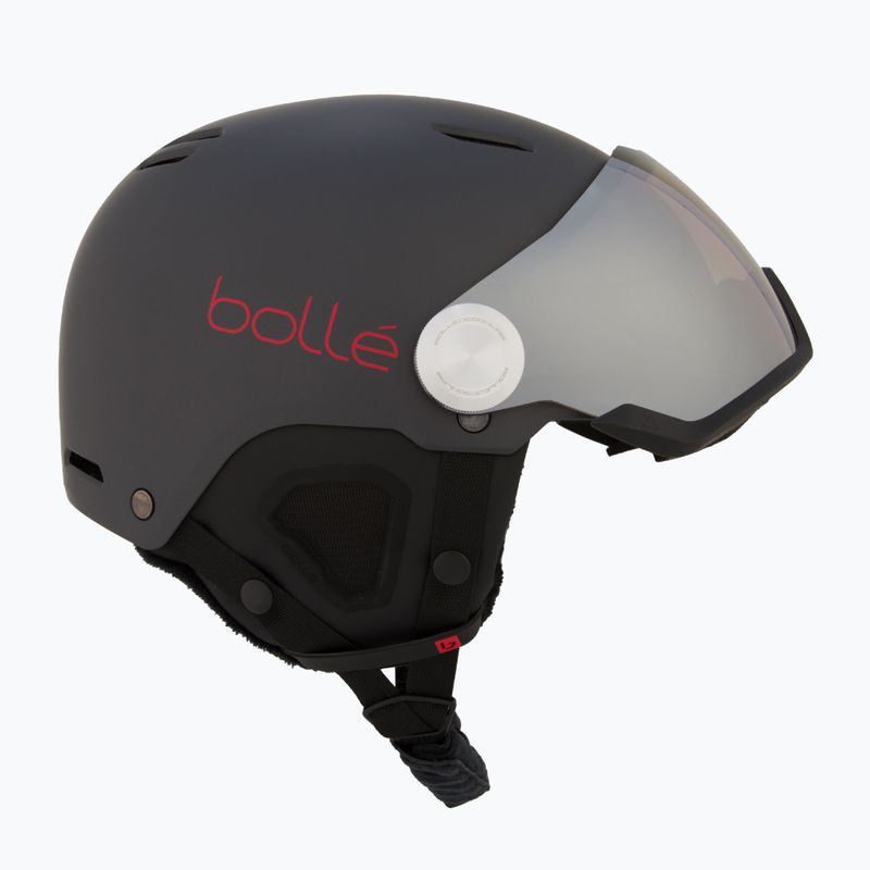 Ски каска Bollé Might Visor titanium red matte/brown gun 6