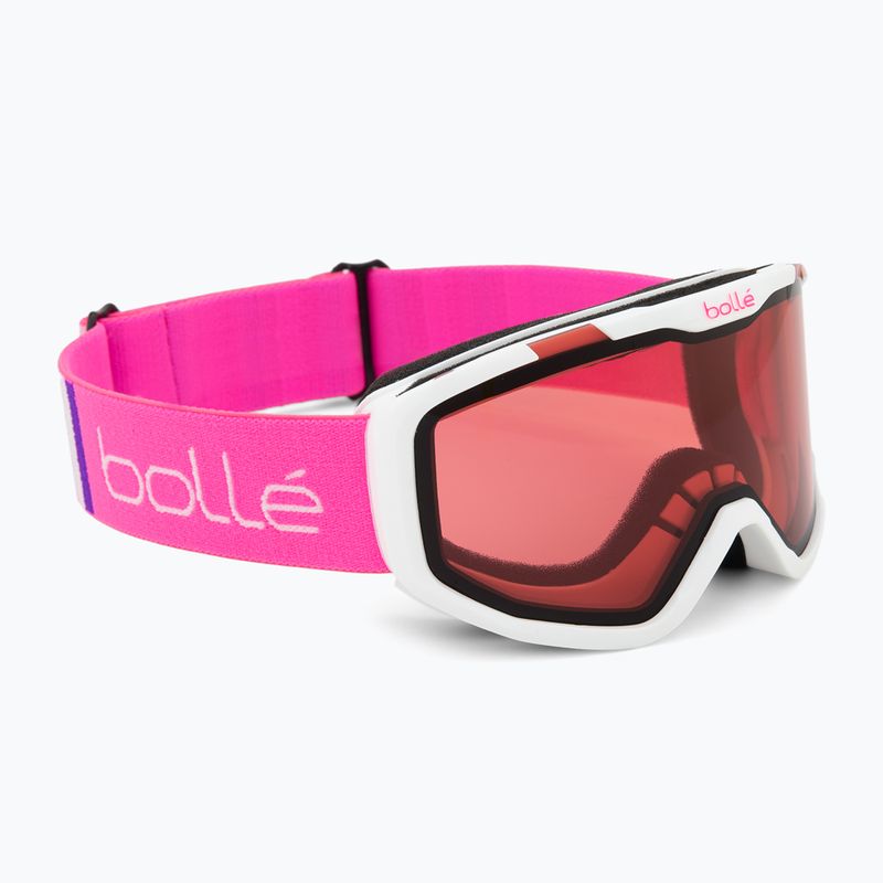 Детски предпазни ски очила Bollé Rocket white& pink matte/ vermillon