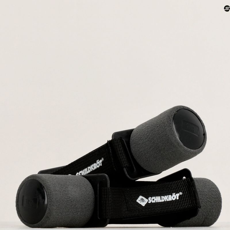 Комплект дъмбели Schildkröt Soft Dumbbells 2 x 1 kg black/grey 960009 6
