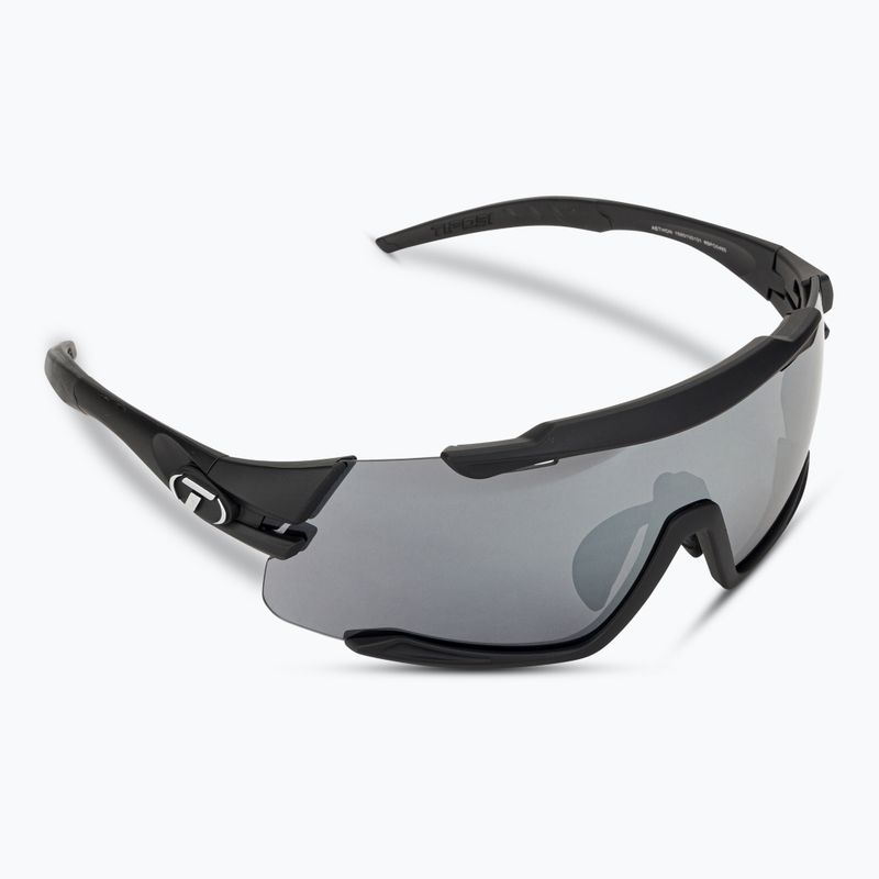 Очила за колоездене Tifosi Aethon 3 matte black/smoke/ac red/clear 2