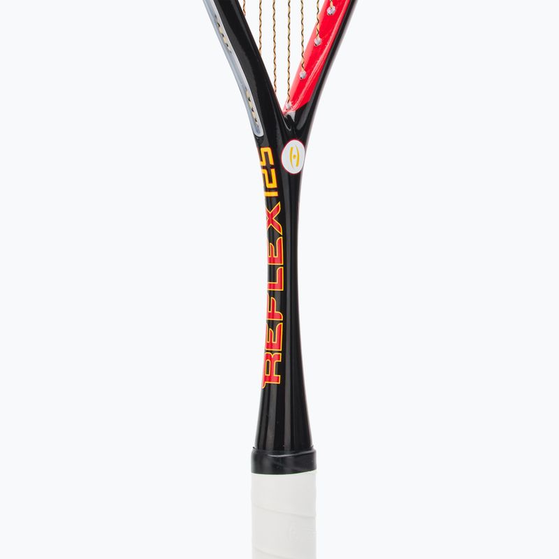 Ракета за скуош Harrow Reflex 125 Tarek Momen Signature black/ red/ yellow  4