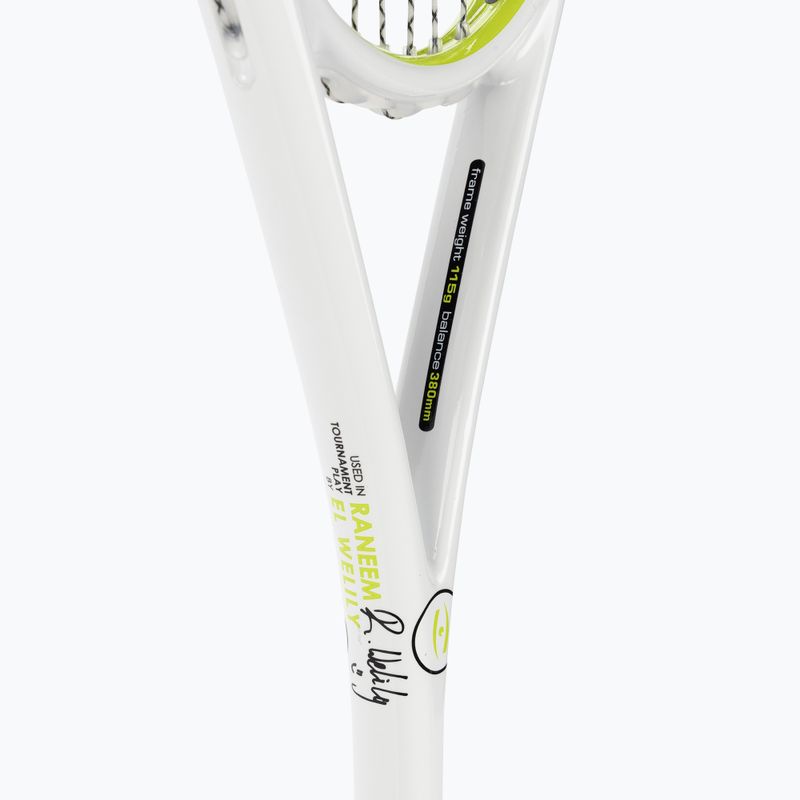 Ракета за скуош Harrow Vapor 115 Raneem El Welily Signature white/lime 4