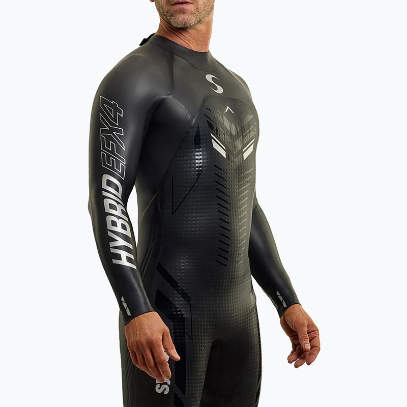 Мъжки гащеризон за триатлон Synergy Hybrid EFX4 Full Sleeve Triathlon black 3