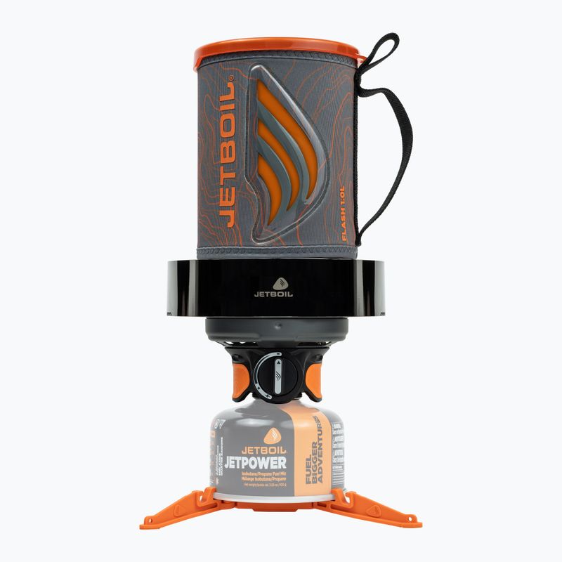 Туристически котлон Jetboil New Flash Java Personal Cooking System + ветрозащитен капак topo 2