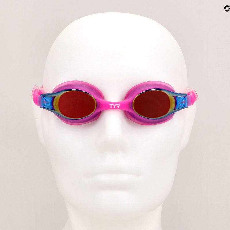 Детски плувни очила TYR Swimple berry fizz LGSW_479 7