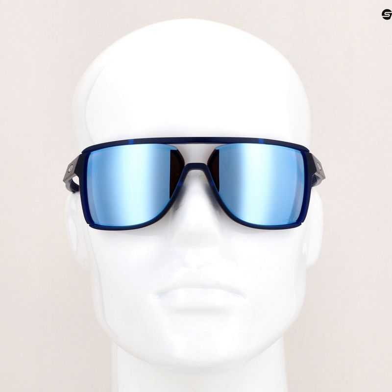Oakley Castel матово транс синьо/призма дълбока вода поляризирани очила за туризъм 14