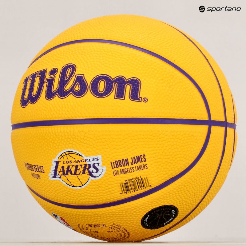 Wilson NBA Player Icon Mini Lebron баскетбол WZ4007201XB3 размер 3 8