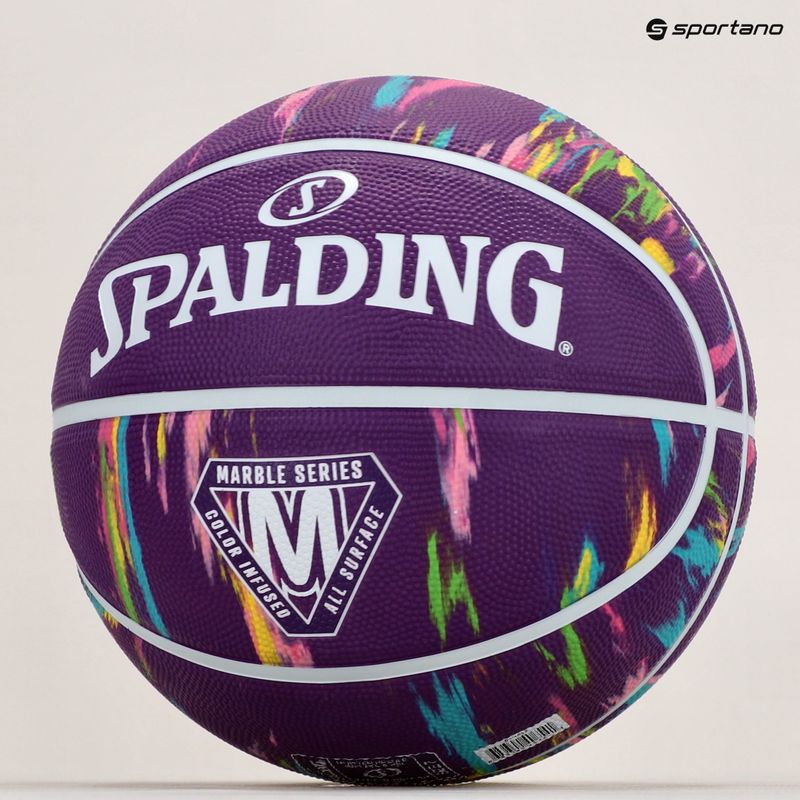 Spalding Marble лилава баскетболна топка 84403Z 5