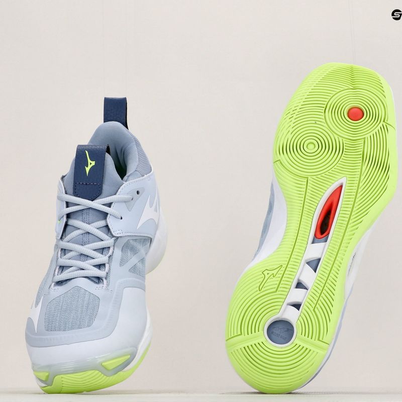 Мъжки обувки за волейбол Mizuno Wave Momentum 2 heather/white/neo lime 14