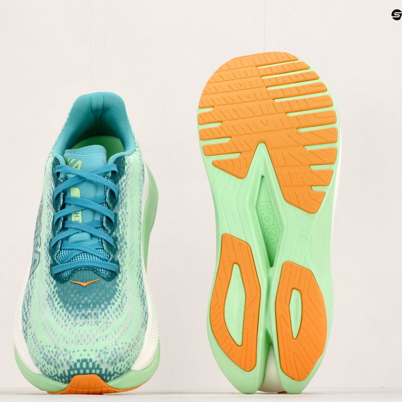 Мъжки обувки за бягане HOKA Mach X ocean mist/lime glow 25