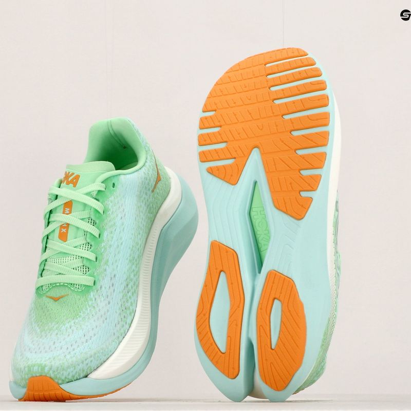 Дамски обувки за бягане HOKA Mach X lime glow/sunlit ocean 21