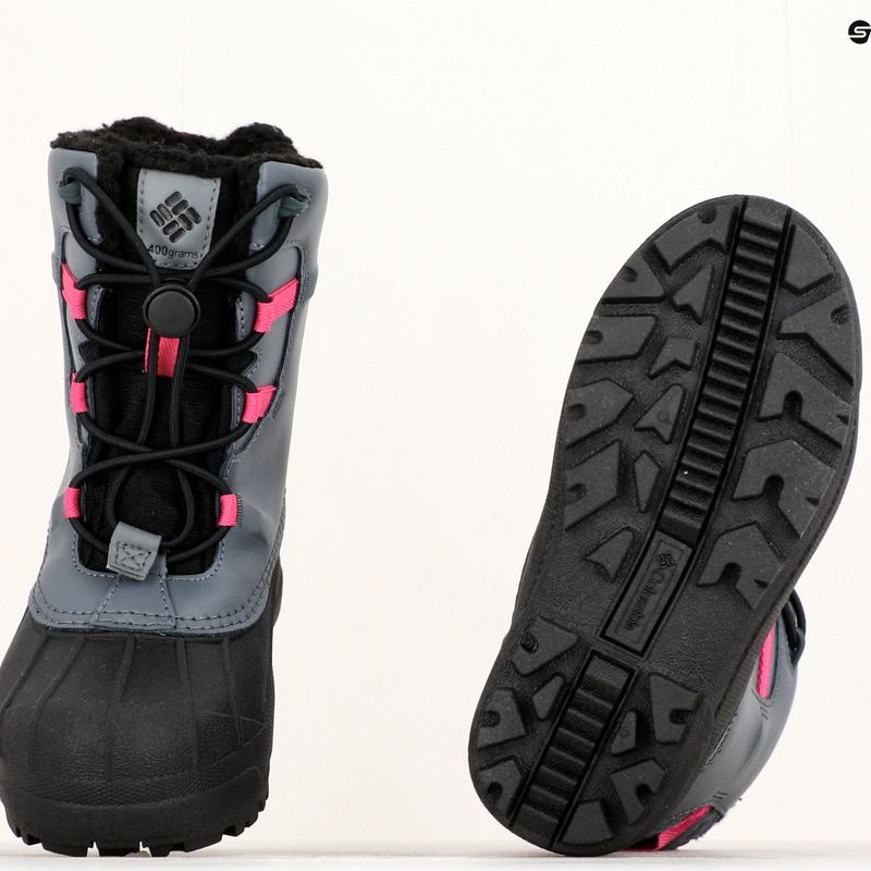 Детски ботуши за сняг Columbia Bugaboot Celsius graphite/wild fuchsia 21