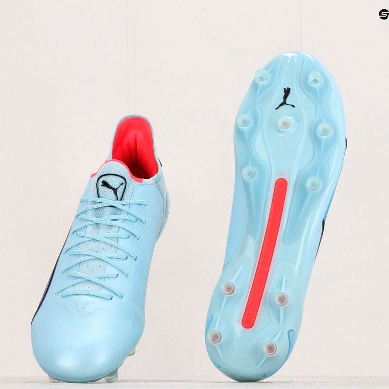 PUMA King Ultimate FG/AG мъжки футболни обувки silver sky/puma black/fire orchid 12