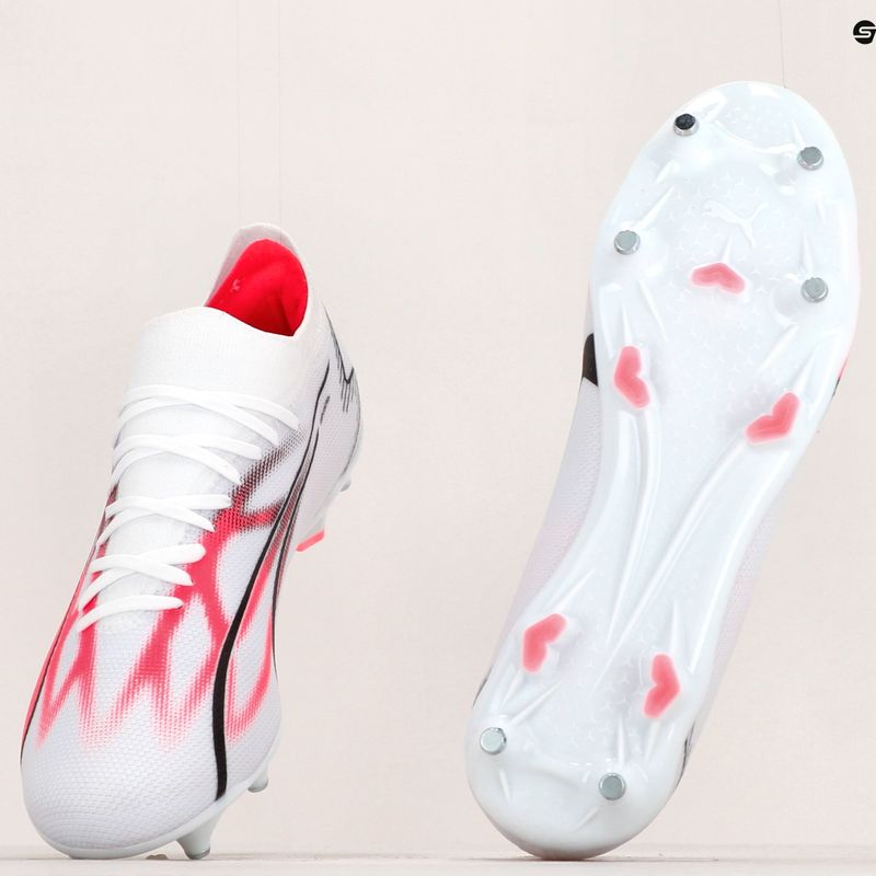 Мъжки футболни обувки PUMA Ultra Match MXSG puma white/puma black/fire orchid 19