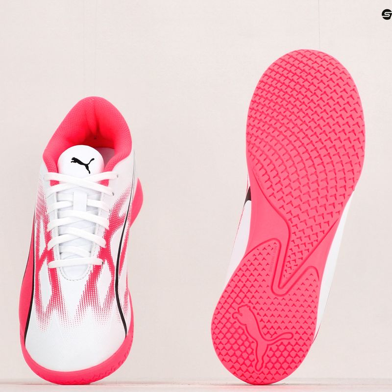 Детски футболни обувки PUMA Ultra Play IT Jr puma white/puma black/fire orchid 17
