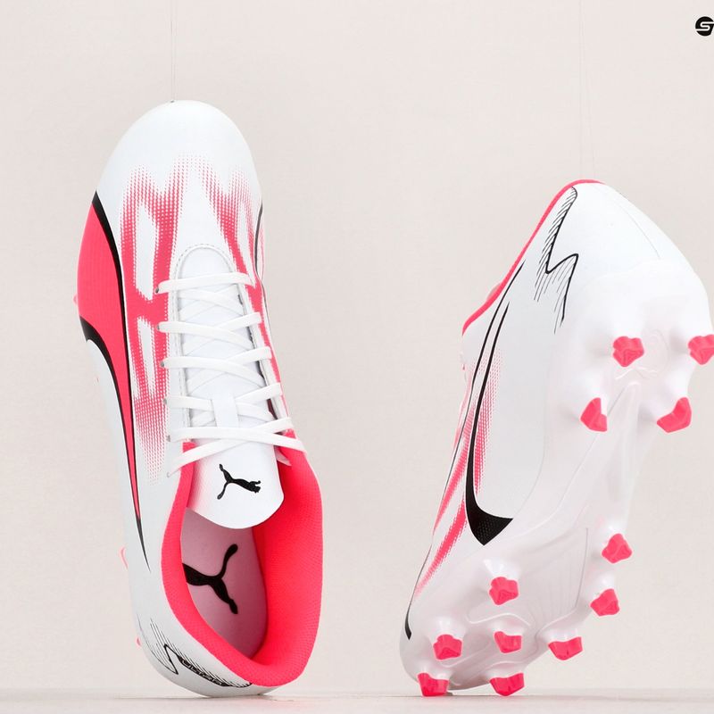 Мъжки футболни обувки PUMA Ultra Play FG/AG puma white/puma black/fire orchid 17