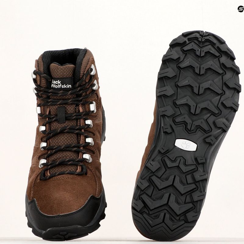 Jack Wolfskin Refugio Texapore Mid brown/phantom мъжки ботуши за трекинг 12