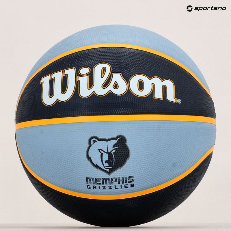 Баскетболна топка Wilson NBA Team Tribute Memphis Grizzlies, тъмносиня WTB1300XBMEM 6